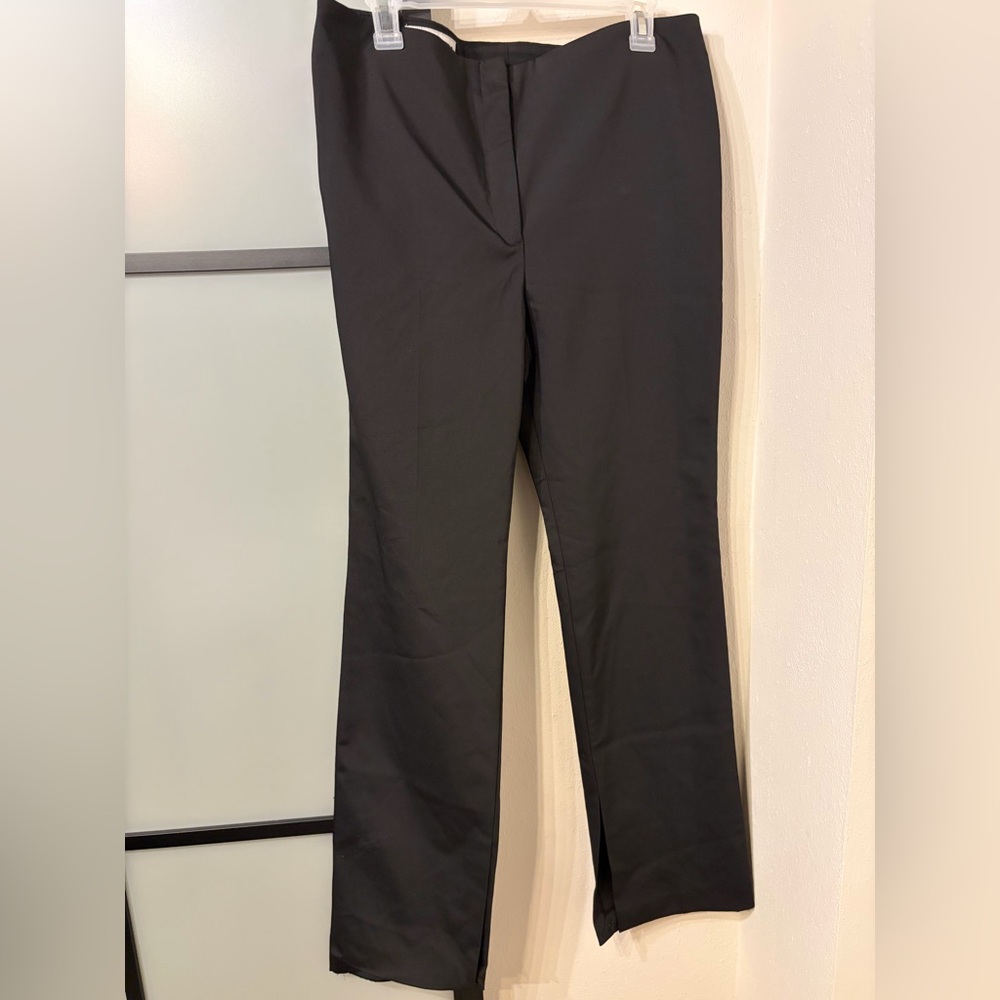 Zara Women's Black Tailored Straight-Leg Trousers